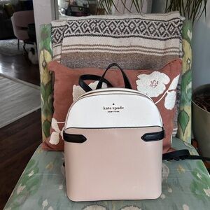 KATE SPADE Tan and Black Mini Backpack